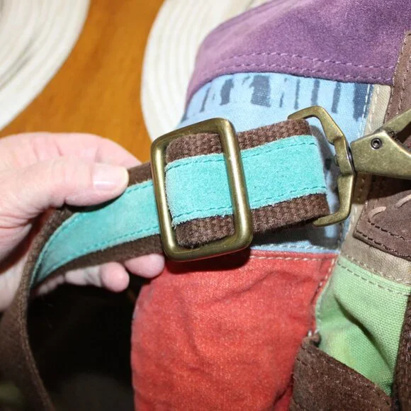 Lucky Brand Leather Crossbody purse BOHO LOOK! - Picture 7 of 14